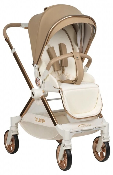 Коляска прогулочная Farfello Olivia O2b,бежевый
