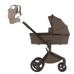 Детская коляска 2 в 1 Anex Flo, Browny (fl-07c) с переноской