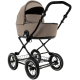 Детская коляска люлька Roan Bass Next Classic d12 2.0 1 в 1 BNC/70/1 Hazel/Black/руч.Black