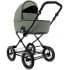 Детская коляска люлька Roan Bass Next Classic d12 2.0 1 в 1 BNC/72/1 Sage Green/Black/руч.Black