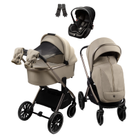 Детская коляска AmaroBaby Genius 3 в 1 бежевый