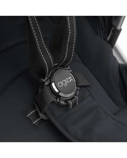 Коляска 2 в 1 Agex Life 2026, Midnight Grey (Темно-серый)