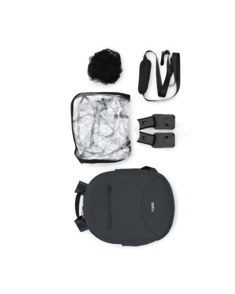 Коляска 2 в 1 Agex Life 2026, Midnight Grey (Темно-серый)
