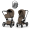 Коляска 3 в 1 Cybex Priam V Matt Black Style Coconut Brown + Cloud G3 Stone Grey Plus