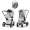 Коляска 3 в 1 Cybex Priam V Chrome Brown Style City Grey + Cloud G3 Stone Grey Plus