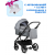 Коляска 2 в 1 Tutis Leo Plus, Stone Grey (227)