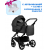 Коляска 2 в 1 Tutis Leo Plus, Black (020)