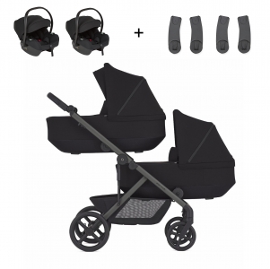 Коляска для двойни 3 в 1 Anex Modu, Nighty (Черный)