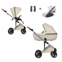 Детская коляска Anex Eli Muse (el-01) 3 в 1 x Cybex Cloud T Plus Platinum White 