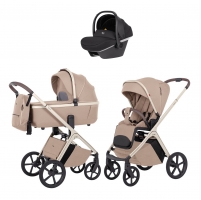 Коляска Carrello Vector CRL-6550 Nova Black Line 3 в 1 Walnut Beige 2026 