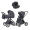 Коляска Carrello Vector CRL-6553 Vega Absolute Black 3 в 1 Plum Grey 2026