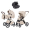 Коляска Carrello Vector CRL-6553 Vega Absolute Black 3 в 1 Seashell Beige 2026