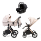 Детская коляска Peppy Monaco 3 в 1 с автокреслом Rise Beige 2026