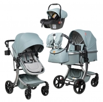 Коляска-трансформер 3 в 1 Farfello Aimile Original Autumn AA-2 Атлантида (с автолюлькой Atlantis PU)