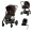 Коляска 4 в 1 Cybex Balios S Lux TPE 2025, Chocolate Brown с дождевиком, автолюлькой Agex i-Safe Black и базой Agex