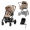 Коляска 4 в 1 Cybex Balios S Lux TPE 2025, Almond Beige с дождевиком, автолюлькой Agex i-Safe S Black и базой Agex