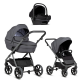 Детская коляска Tutis Uno 6 Plus Essential collection 3 в 1 с автокреслом Elo Lux EduSky Black 1602169 Antracite