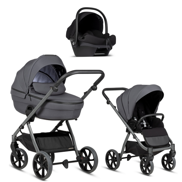 Детская коляска Tutis Uno 6 Plus Essential collection 3 в 1 с автокреслом Elo Lux EduSky Black 1602169 Antracite