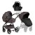 Детская коляска Tutis Uno 6 Plus Leather collection 3 в 1 с автокреслом Elo Lux EduSky Black 1402177 Cioccolata