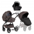 Детская коляска Tutis Uno 6 Plus Leather collection 3 в 1 с автокреслом Elo Lux EduSky Black 1402177 Cioccolata