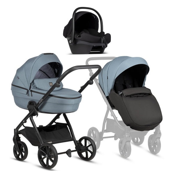 Детская коляска Tutis Uno 6 Plus Essential collection 3 в 1 с автокреслом Elo Lux EduSky Black 1602143 Menta