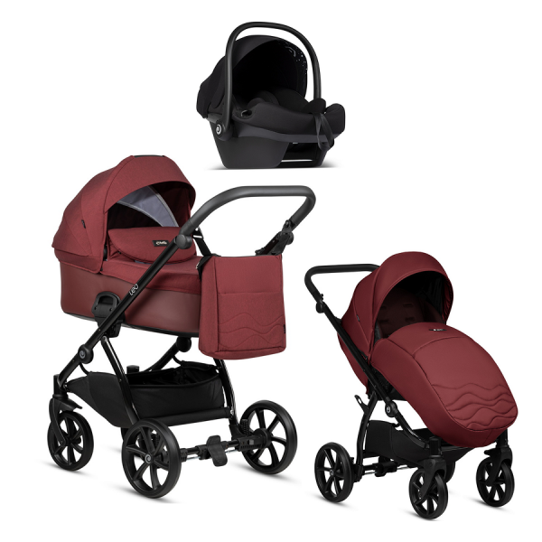 Детская коляска Tutis Leo Plus 3 в 1 220 Burgundy