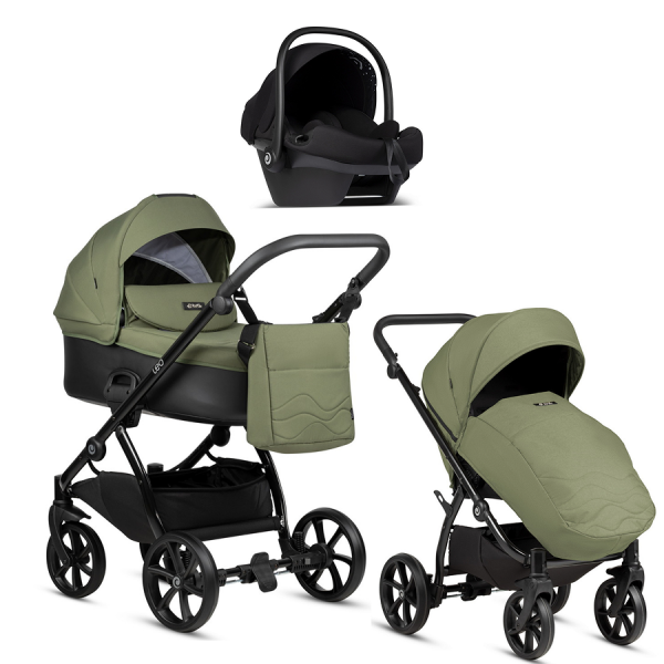 Коляска 3 в 1 Tutis Leo Plus, Green (302)