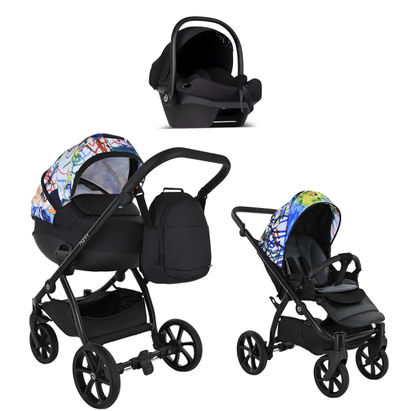 Детская коляска 3 в 1 Tutis Nanni 7 (118) White Painting