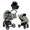 Детская коляска Roan Bass Next 2.0 3 в 1 с автокреслом Tutis Elo Lux EduSky Black BSN/43/2 Sage Green/Black/руч.Black