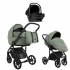 Детская коляска Roan Bass Next 2.0 3 в 1 с автокреслом Tutis Elo Lux EduSky Black BSN/43/2 Sage Green/Black/руч.Black