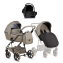 Детская коляска Tutis Viva 6 Plus Essential 3 в 1 с автокреслом Elo Lux EduSky Black 1612068 Warm Grey