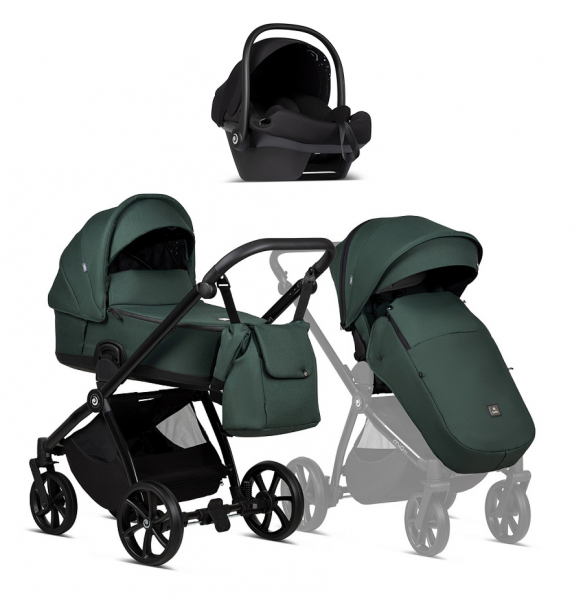 Коляска 3 в 1 Tutis Mio 3+ Essential NEW, Pacific Green (240)