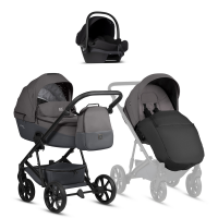 Детская коляска Tutis Viva 6 Plus Essential 3 в 1 с автокреслом Elo Lux EduSky Black 1612072 Periscape