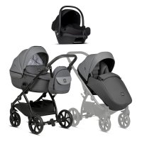 Коляска 3 в 1 Tutis Uno 5+ Earth Collection, Grey (022)