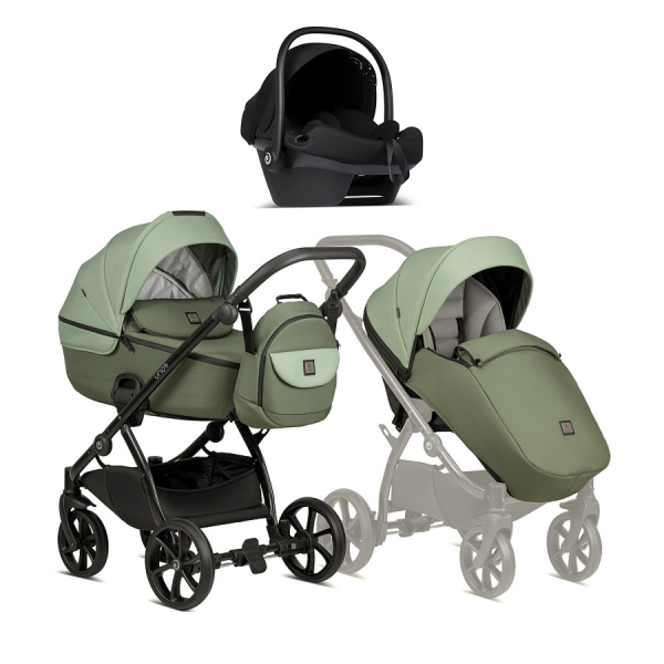 Коляска 3 в 1 Tutis Uno 5+ Earth Collection, Matcha (037)