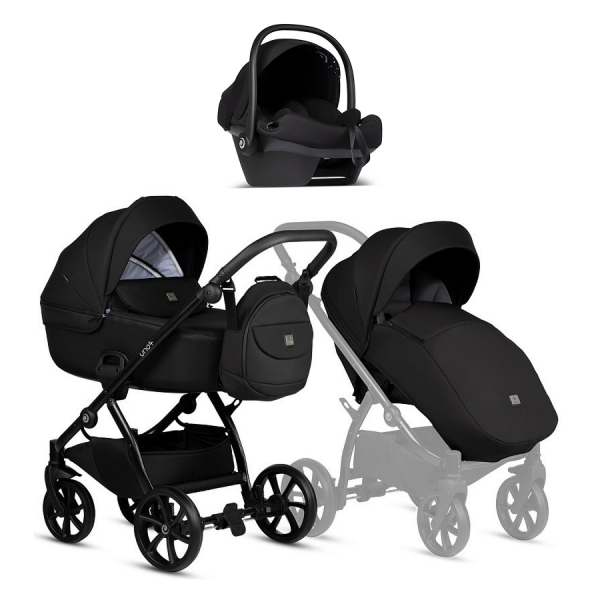 Коляска 3 в 1 Tutis Uno 5+ Essential Collection, Charcoal (100)