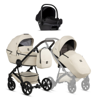 Коляска 3 в 1 Tutis Viva 5+ Leather, Vanilla (086)