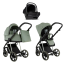 Детская коляска Roan Sol Vintage Luxury 3 в 1 с автокреслом Tutis Elo Lux EduSky Black VIN 02/SG Sage Green/Sage/руч.Black