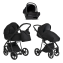 Детская коляска Roan Sol 3 в 1 с автокреслом Tutis Elo Lux EduSky Black RSL/1017 Raven