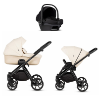 Детская коляска Tutis Leo 3 Plus 3 в 1 с автокреслом Elo Lux EduSky Black 1582228 Caramel