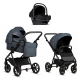 Детская коляска Tutis Leo 3 Plus 3 в 1 с автокреслом Elo Lux EduSky Black 1582211 India Ink