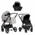 Детская коляска Tutis Leo 3 Plus 3 в 1 с автокреслом Elo Lux EduSky Black 1582068 Warm Grey