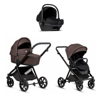 Коляска 3 в 1 Tutis Mio 3+ NEW Essential, Coffee Brown (024)