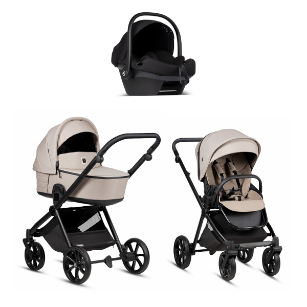Коляска 3 в 1 Tutis Mio 3+ NEW Essential, Moon Rock (611)