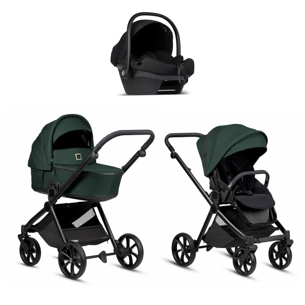 Коляска 3 в 1 Tutis Mio 3+ NEW Essential, Pacific Green (240)