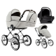 Детская коляска Roan Bass Next Classic 2.0 d14 3 в 1 с автокреслом Tutis Elo Lux EduSky Black BSNC/94/2 Marzipan/Black/руч.Cappuccino