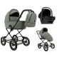 Детская коляска Roan Bass Next Classic 2.0 d12 3 в 1 с автокреслом Tutis Elo Lux EduSky Black BNC/82/2 Sage Green/Black/руч.Black