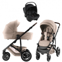 Детская коляска 3 в 1 Britax Roemer Smile 5Z Style и автокресло Baby-Safe Core Space Black Teak