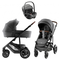 Коляска 3 в 1 Britax Roemer Smile 5Z Style и автокресло Baby-Safe PRO Style Mineral Grey Mineral Grey