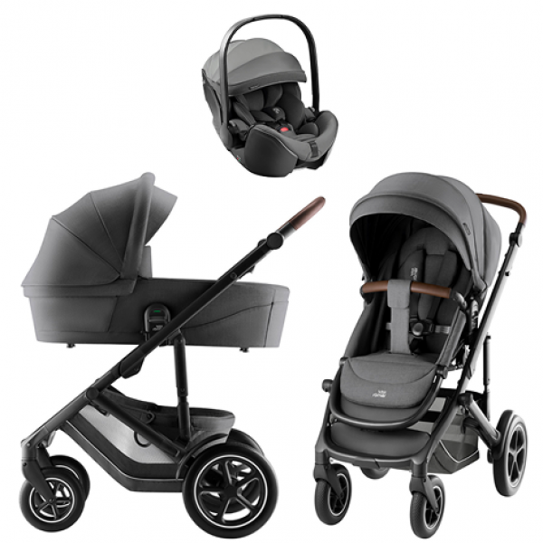 Коляска 3 в 1 Britax Roemer Smile 5Z Style и автокресло Baby-Safe PRO Style Mineral Grey Mineral Grey